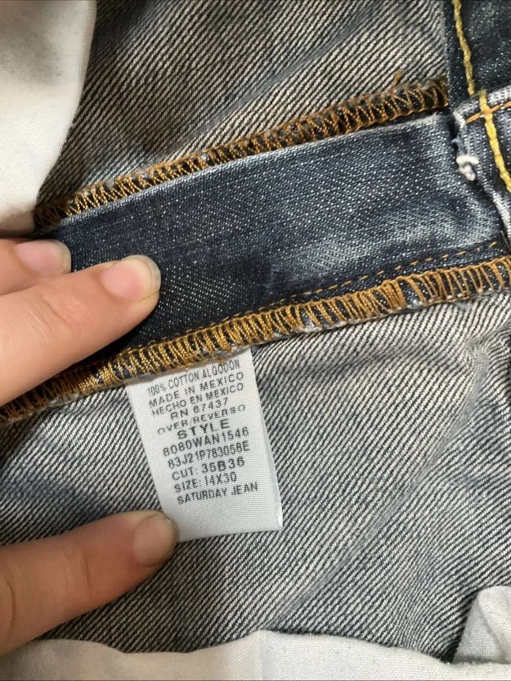 Polo Ralph Lauren Saturday Jean Womens Blue Cotton Straight Leg Denim Size 14